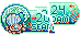 [image of Artfight's 2024 Team Seafoam badge, but shattered into a few peices.]